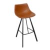 ginger faux leather counter chair