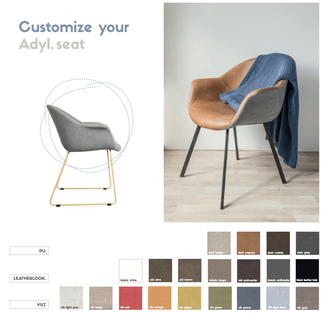 adyl customize wood vilt armchair