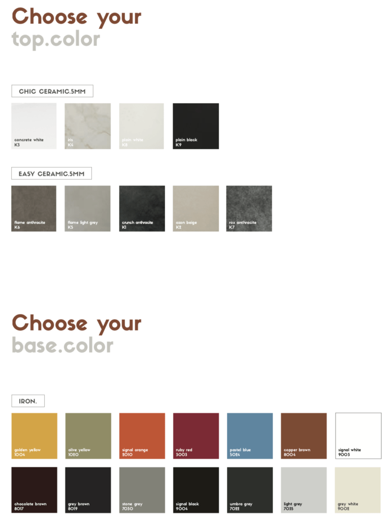spisa dining table colors