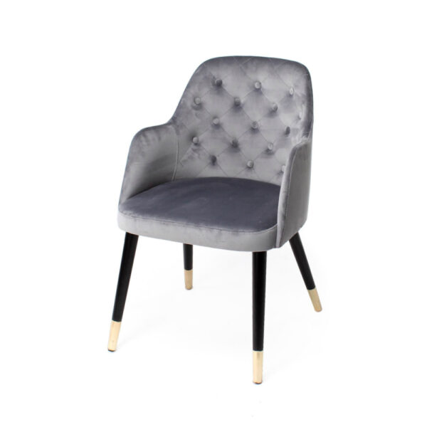 amy gray tufted dining chair