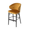 ana upholstered yellow counter chair