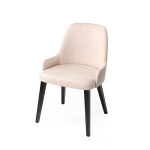 ben cream upholstered low-arm chair
