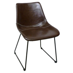 patricia brown leather chair