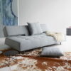 longhorn light gray armless sofa bed