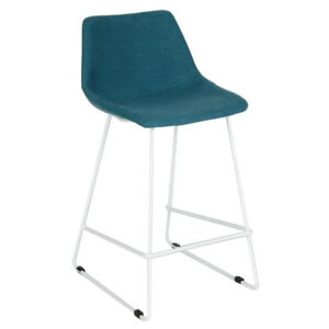blue metal customizable bar chair