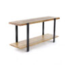 arco wood metal industrial console
